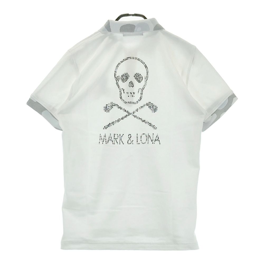 サイズ：M MARK&LONA マークアンドロナ 半袖ポロシャツ ホワイト系