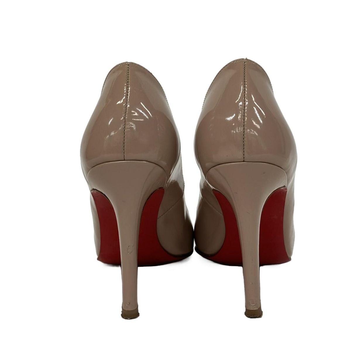 クリスチャンルブタン　パンプス37 ベージュ　美品 Christian Louboutin クリスチャンルブタン ポインテッドトゥ エナメル