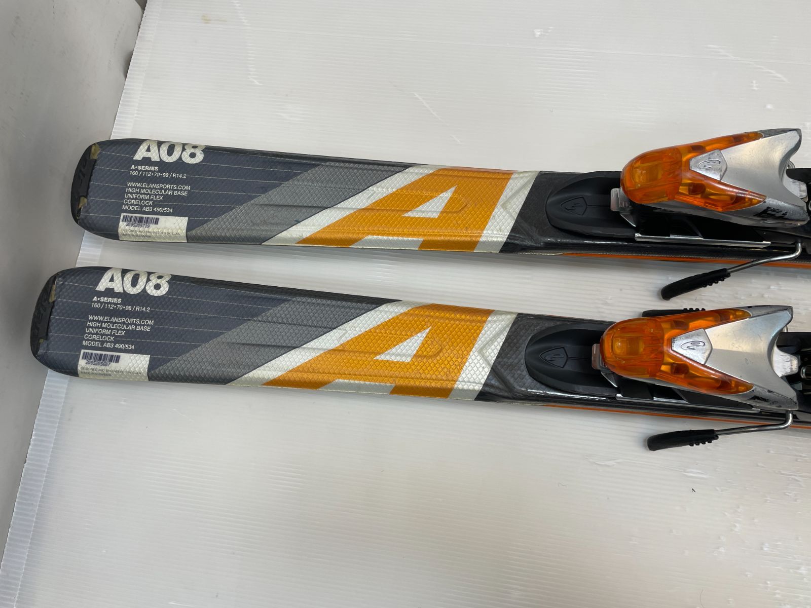 ELAN 160cm スキー板 ◇メンテ済◇ スキー elan A08 160 cm + EL10 ski-251007-07 スキー板