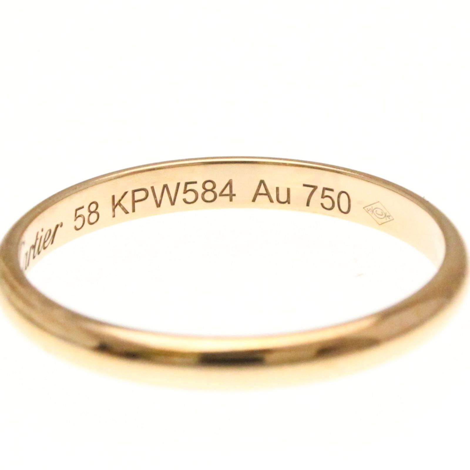 カルティエ(Cartier) 1895 ウェディング リング K18ピンクゴールド