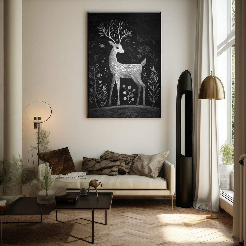 【未使用】LANY 特大ポスター A2サイズ（約42x59cm）】【lm-poster-8536】【フレーム付き】トナカイ