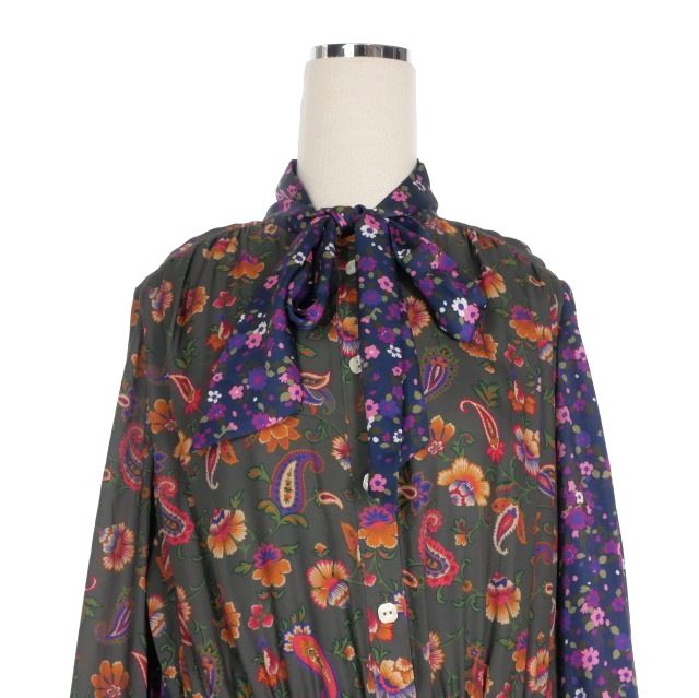 ジュンヤワタナベ JUNYA WATANABE コムデギャルソン 花柄 リボンタイ