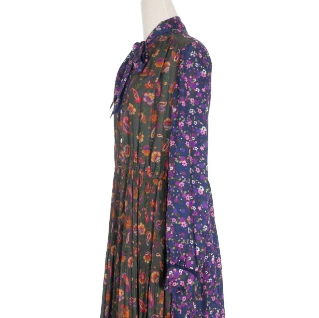 コムデギャルソン バラ ワンピース 新品 薔薇 ジュンヤワタナベ ジュンヤワタナベ JUNYA WATANABE コムデギャルソン 花柄 リボンタイ