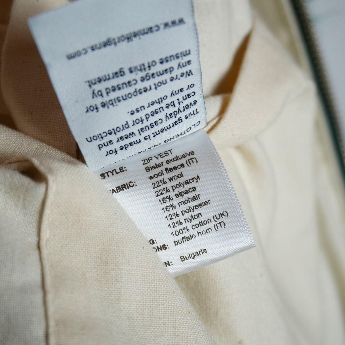 美品 国内正規 24AW CAMIEL FORTGENS カミエル フォートヘンス ZIP 