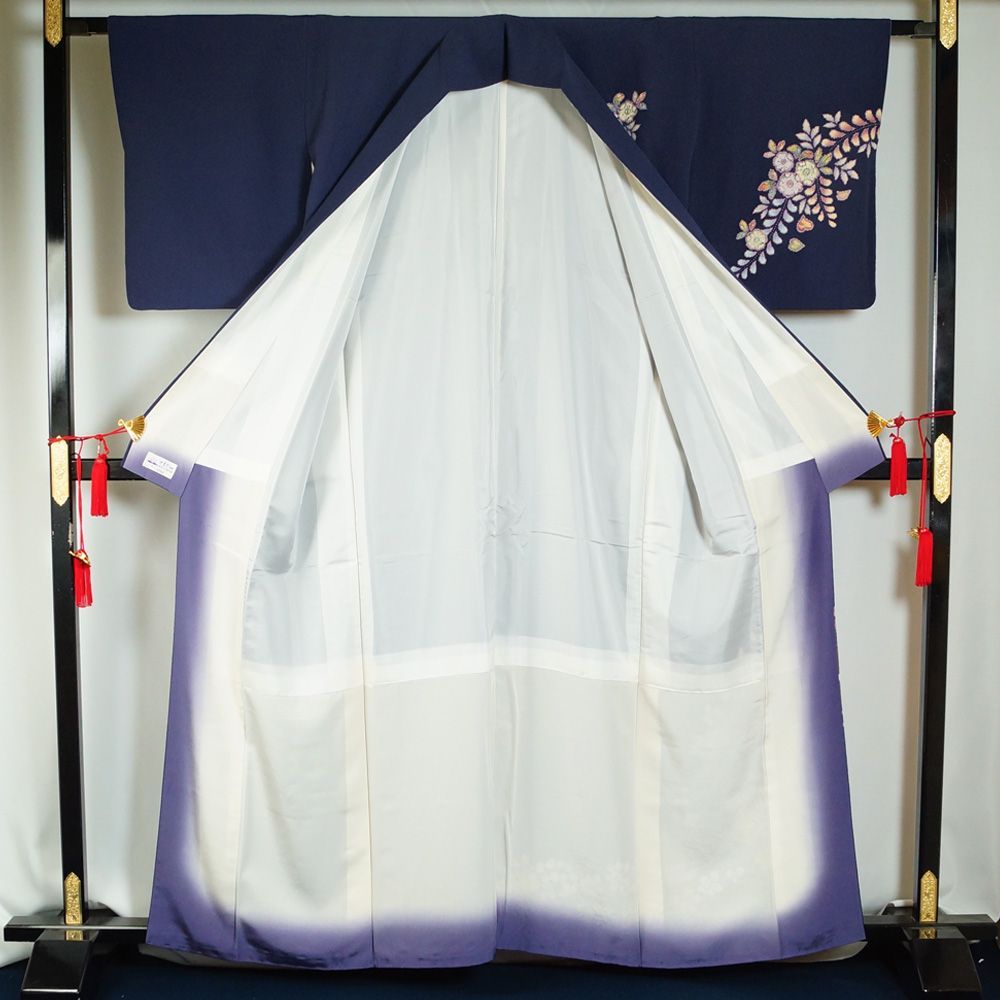 着物セット 翠山工房 辻が花 付下げ訪問着・袋帯 2点 セット 翠山 落款