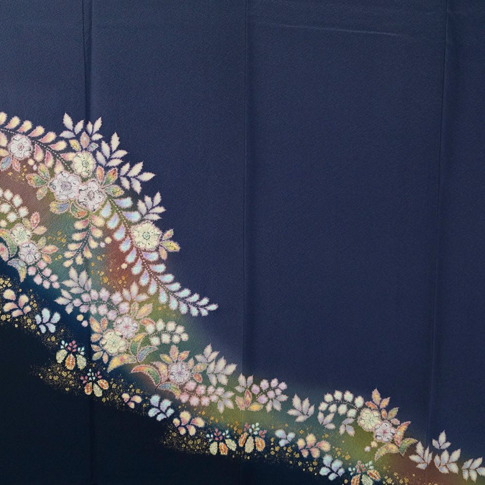 着物セット 翠山工房 辻が花 付下げ訪問着・袋帯 2点 セット 翠山 落款