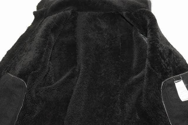 リックオウエンス Rick Owens 14AW INTARSIA SHEARING JACKET BLACK 48