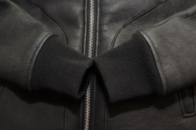 リックオウエンス Rick Owens 14AW INTARSIA SHEARING JACKET BLACK 48