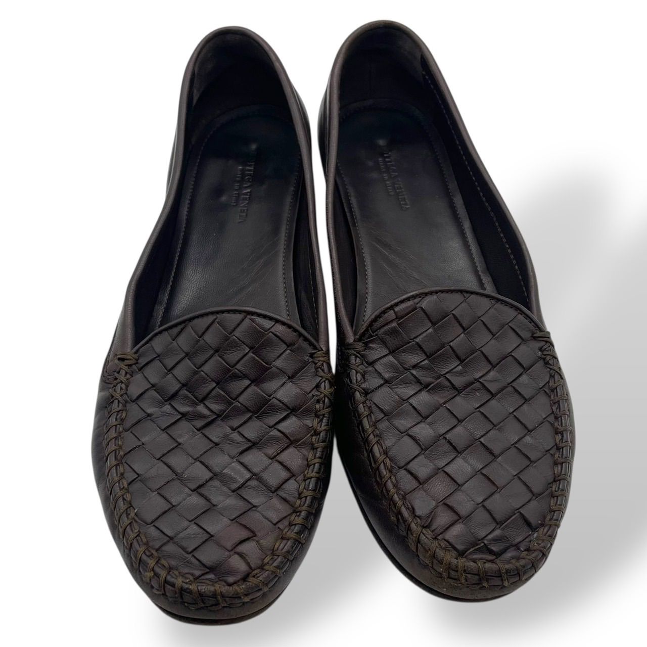 良品 BOTTEGA VENETA ボッテガヴェネタ ローファー レザーシューズ