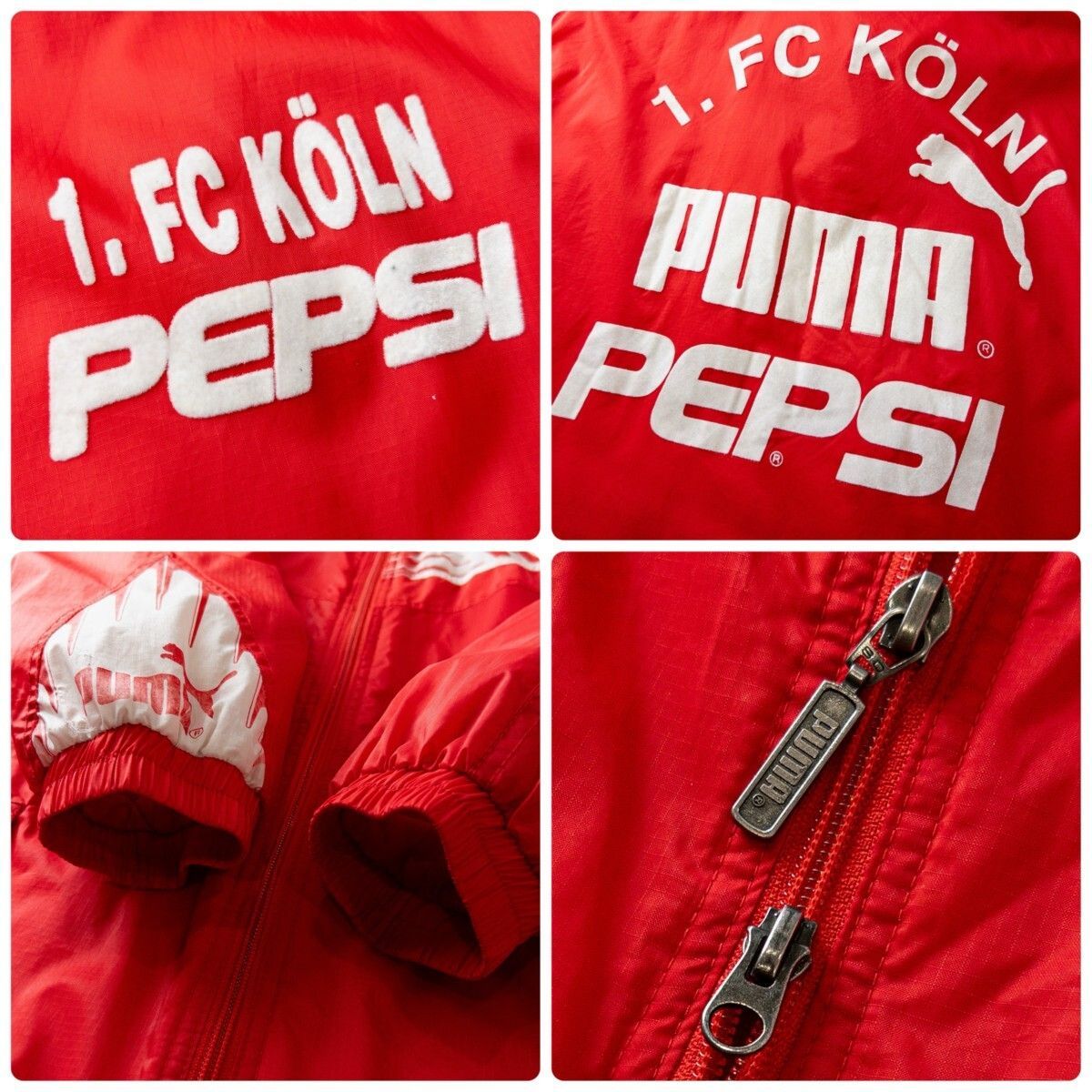激レア 90s PUMA 1.FCケルン PEPSI プーマ ベンチコート ジャケット