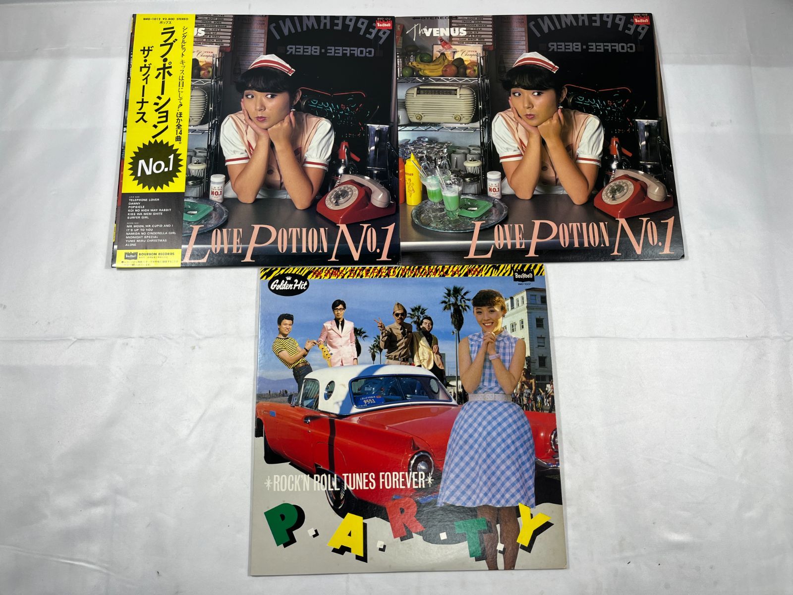 【値下】ザ・ヴィーナス　レコードセット The VENUS ザ・ヴィーナス LP盤 3点セット レコード LOVE POTION NO.1