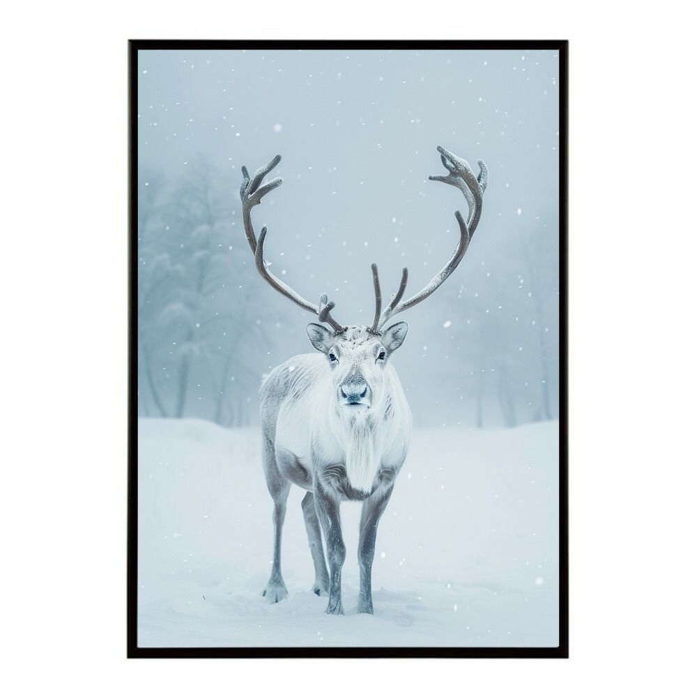 B1サイズ（約73x103cm）】【lm-poster-8098】【フレーム付き】トナカイ