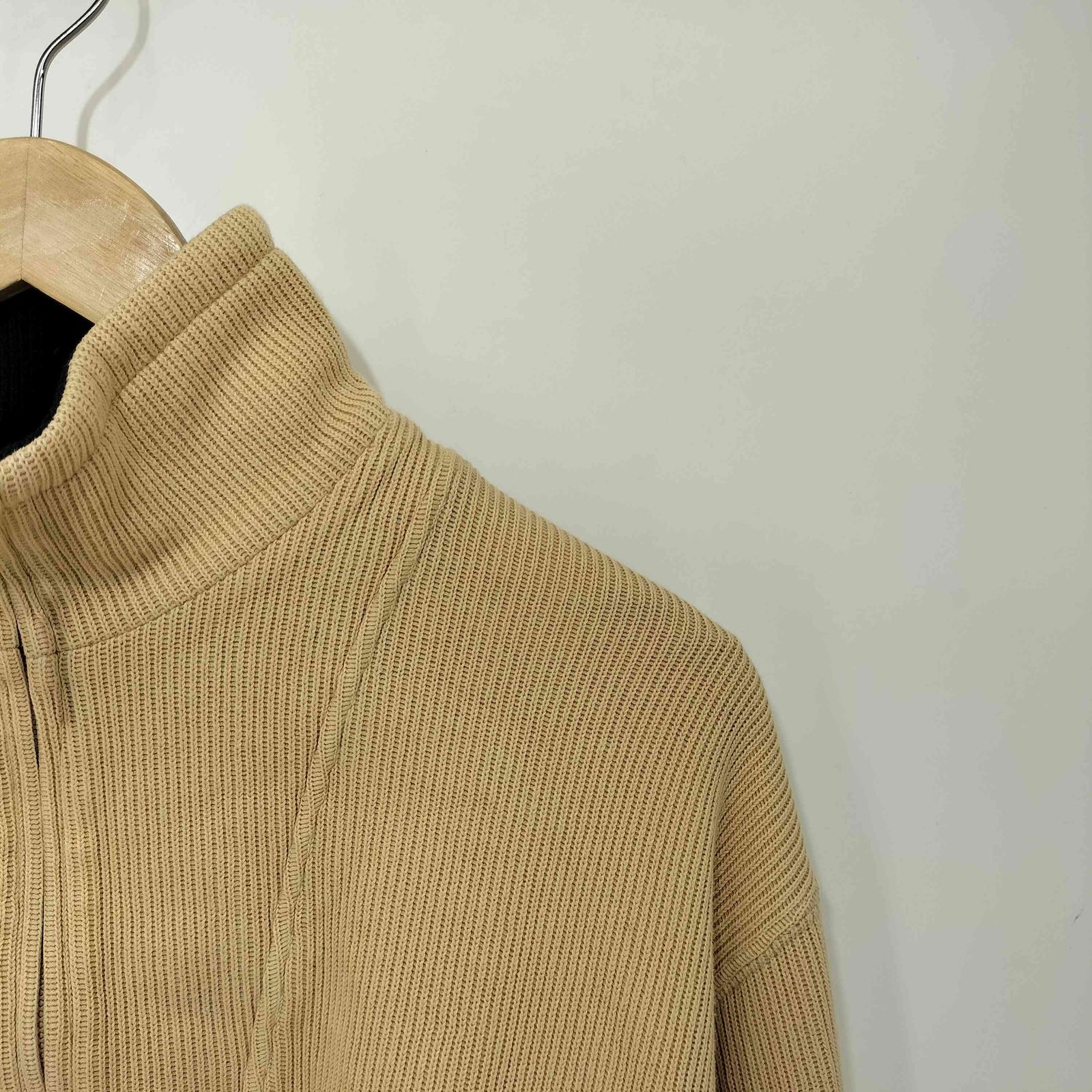 バーバリーゴルフ ハーフジップ ロングセーター　　M〜L バーバリーゴルフ BURBERRY GOLF ロゴ刺繍 リブニット ハーフジップ