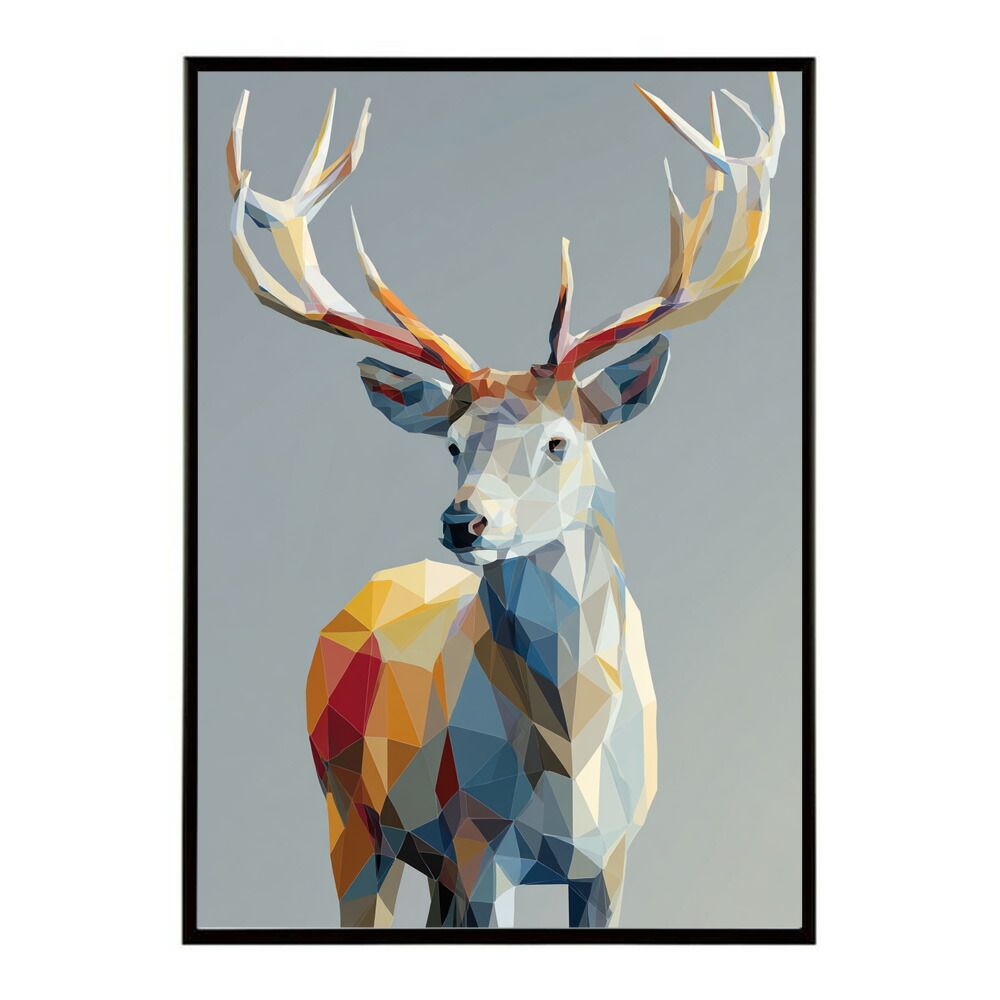 B1サイズ（約73x103cm）】【lm-poster-8179】【フレーム付き】トナカイ