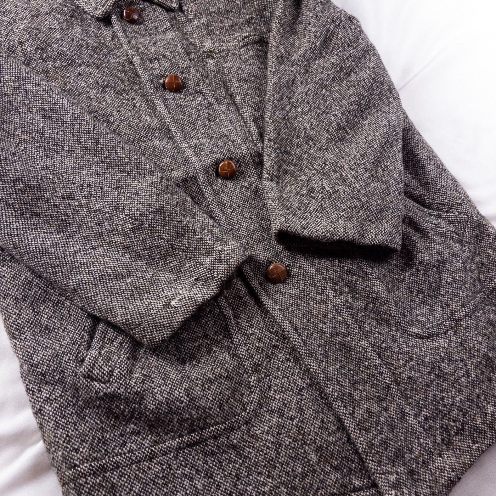 Euro Vintage チロル製 90s steinbock ウール ホームスパン ナチュラル