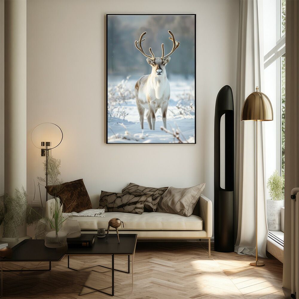 【未使用】LANY 特大ポスター B3サイズ（約36x51cm）】【lm-poster-8615】【フレーム付き】トナカイ