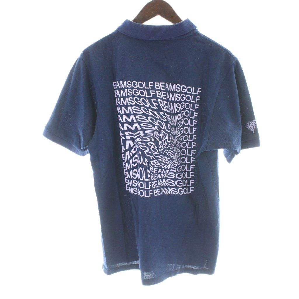 極美品 BEAMSGOLF ビームスゴルフ ポロシャツ ストレッチネイビー L 1-240101463211-m-01-pl.jpg