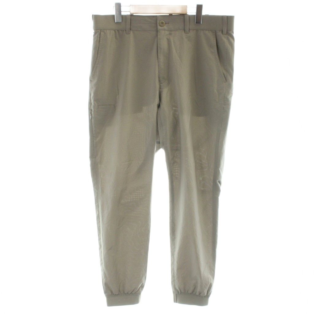 ビームスゴルフ BEAMS GOLF ジョガーパンツ XL カーキ 裾絞り 格子柄