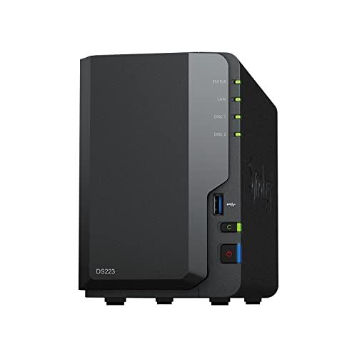 Synology NASキット 2ベイ DS223/G【ガイドブック付】 クアッドコアCPU