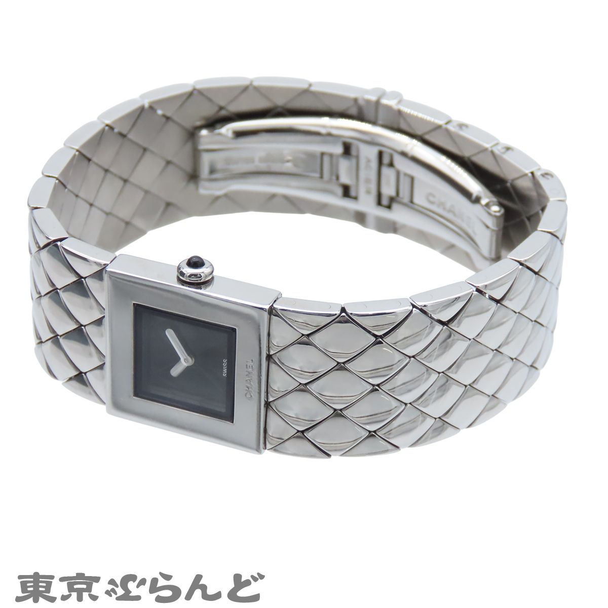 シャネル CHANEL マトラッセ H0009 ブラック SS 腕時計 レディース