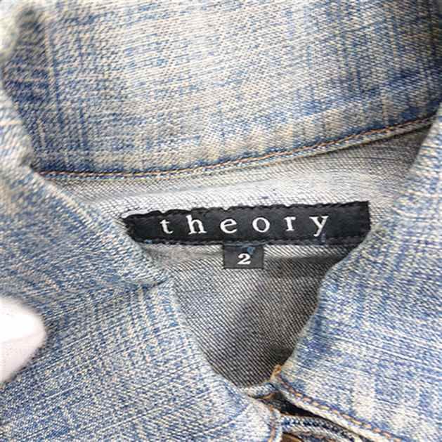 ◇ ⊇ セオリー theory デニムジャケット 2 インディゴ系 レディース E