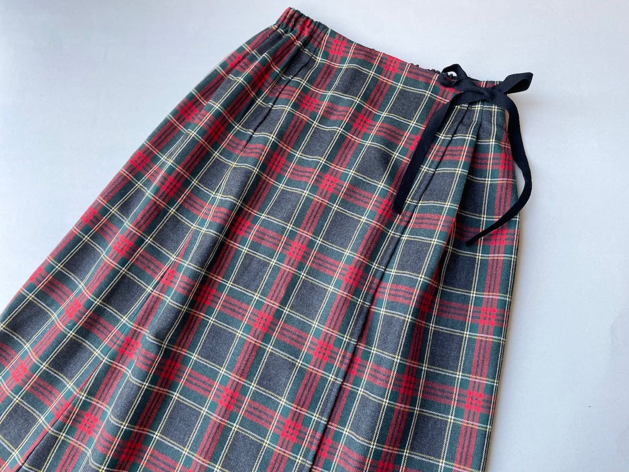 2022AW / nest Robe ネストローブ ウールタータンチェックラップライク