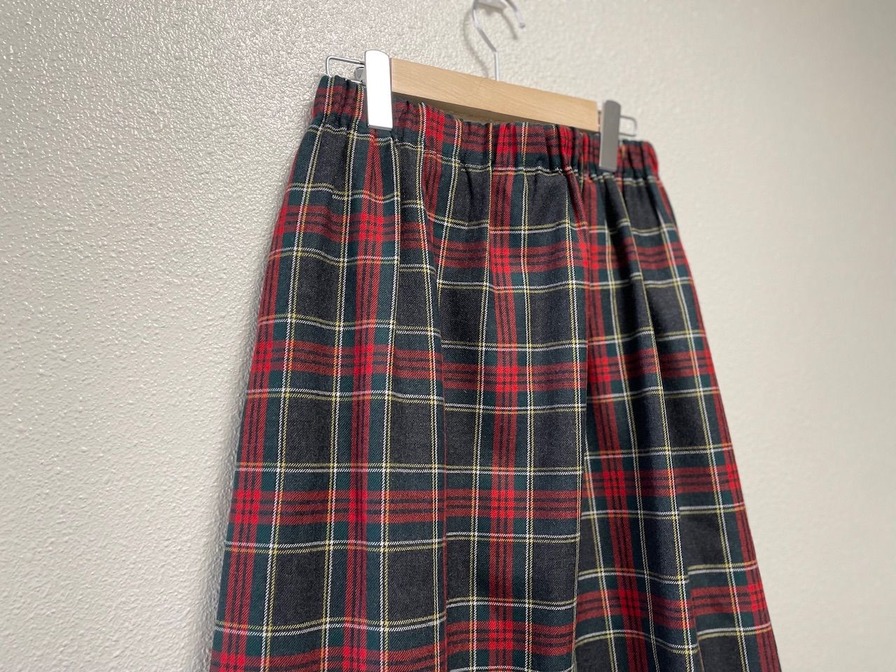 2022AW / nest Robe ネストローブ ウールタータンチェックラップライク