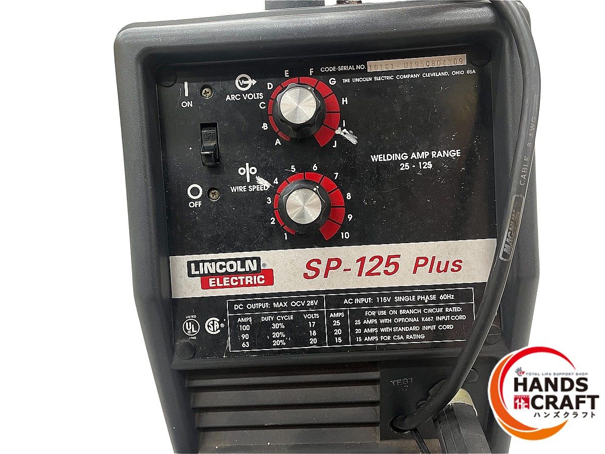 ◇【】LINCOLN SP-125PLUS 半自動溶接機 【公式通販】