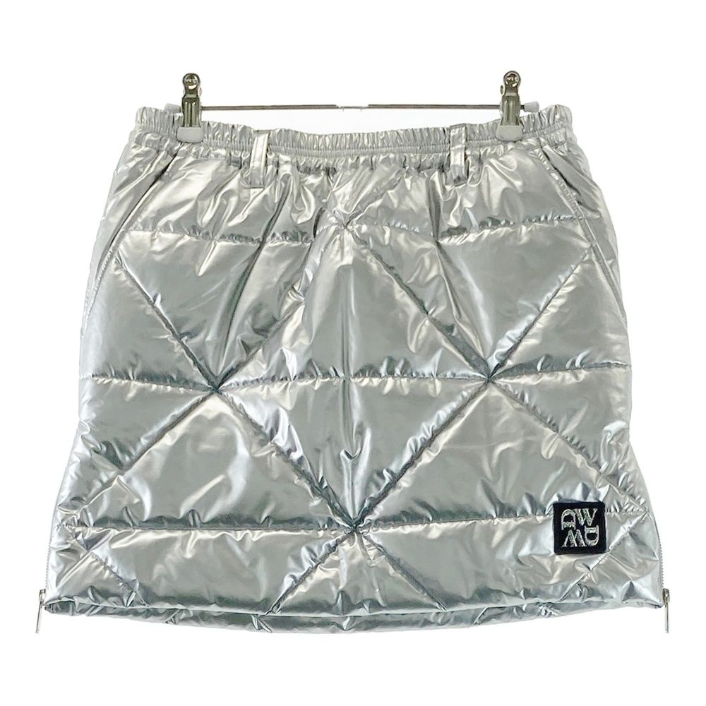 DANCE WITH DRAGON シルバー スカート サイズ3 サイズ：3 DANCE WITH DRAGON ダンスウィズドラゴン 中綿スカート