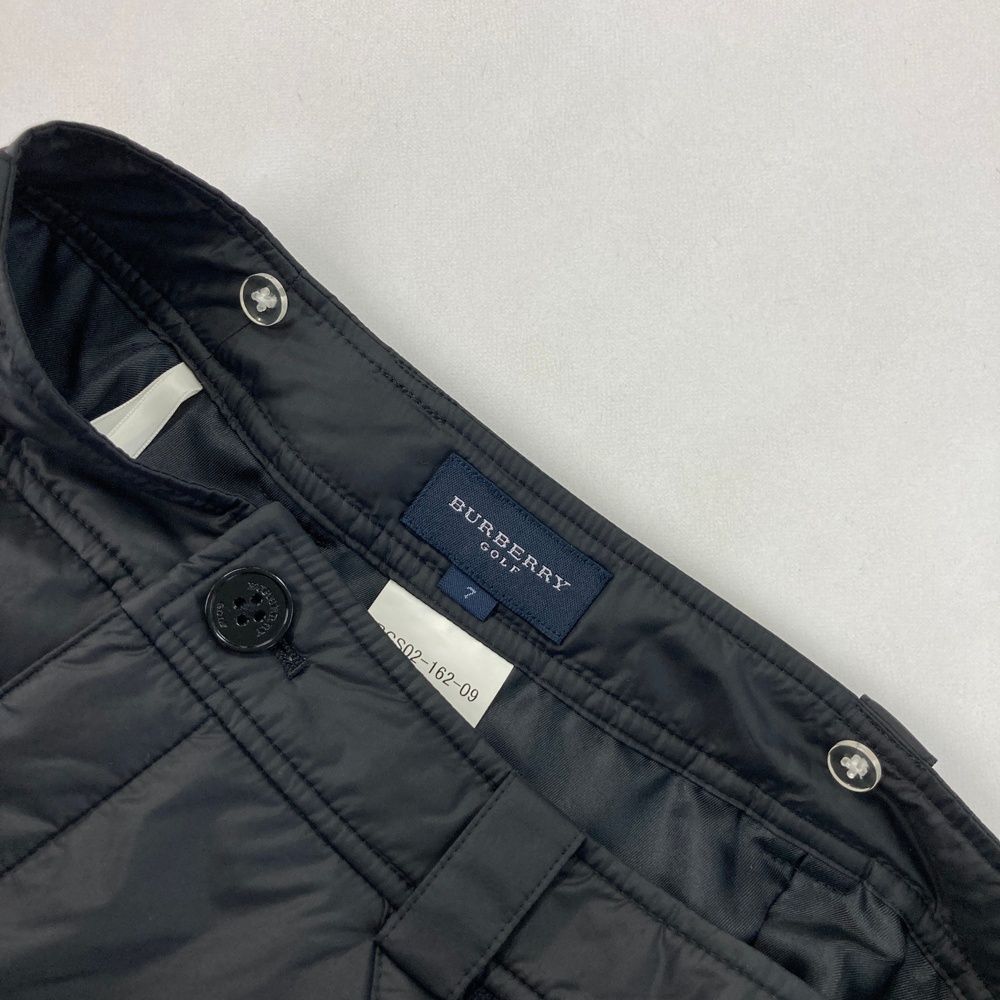 サイズ：7 BURBERRY GOLF バーバリーゴルフ 中綿スカート ブラック系