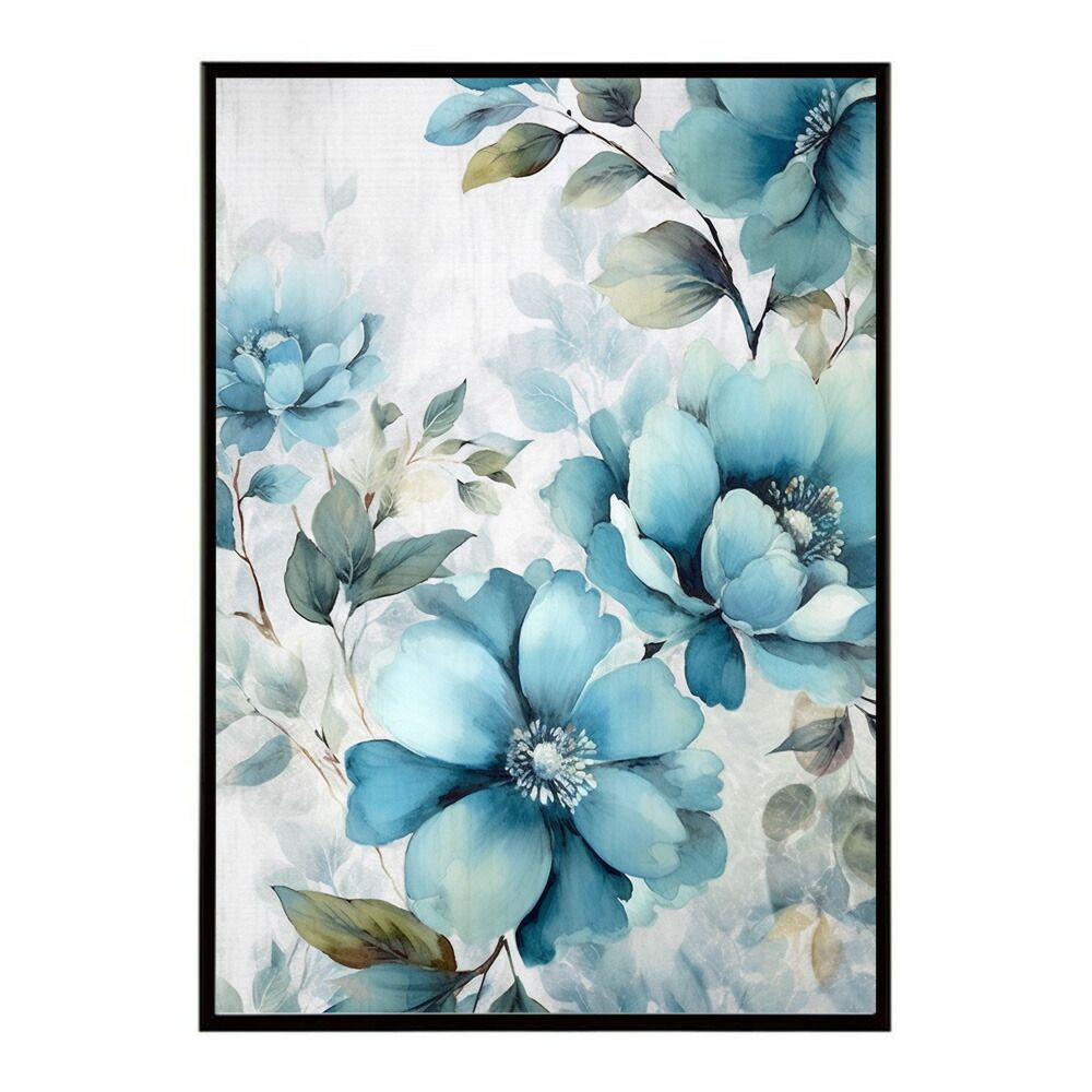A1サイズ（約59x84cm）】【lm-poster-837】【フレーム付き】花柄