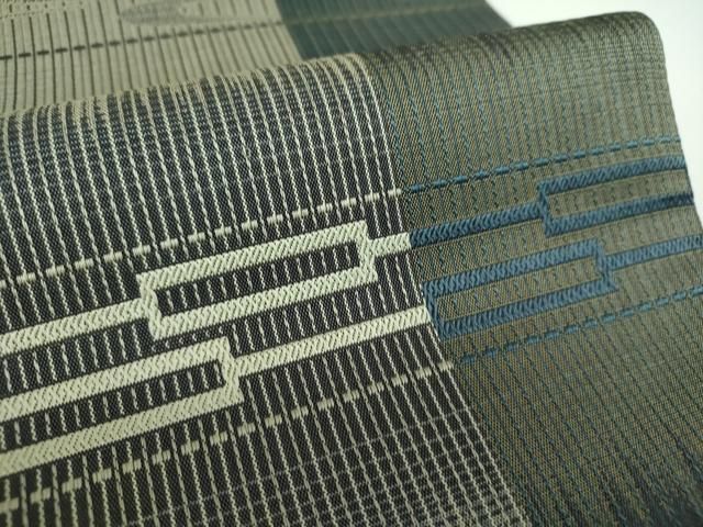 平和屋着物○全通柄袋帯 琉球絣文様 間道 正絹 逸品 DABB4069ps - メルカリ