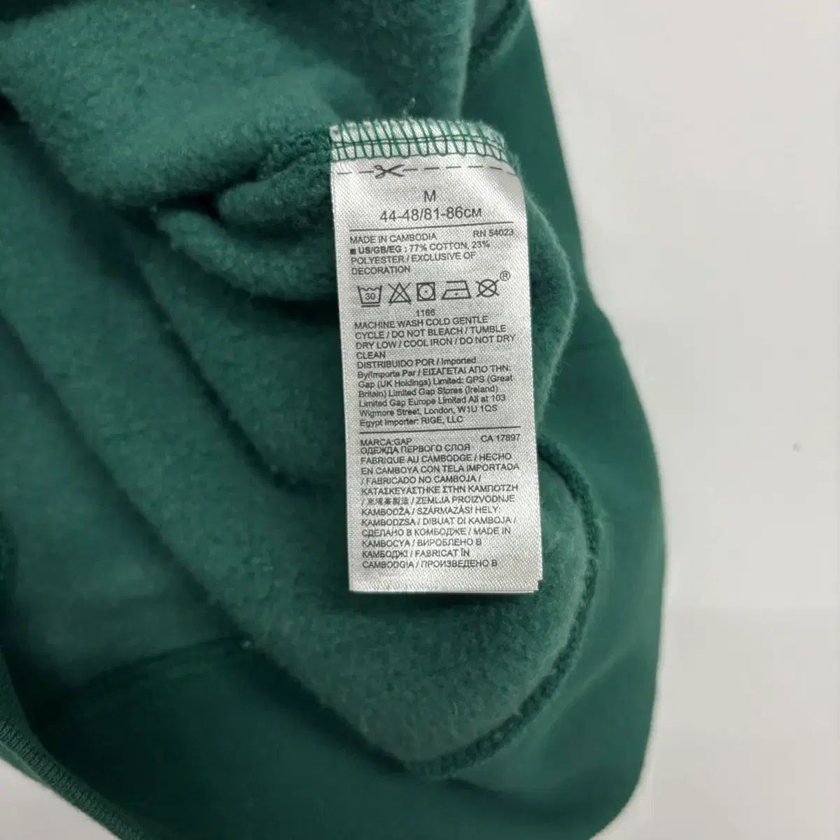 Gap ギャップ パステル グリーン 폭닥 スウェットシャツ フーディー (M