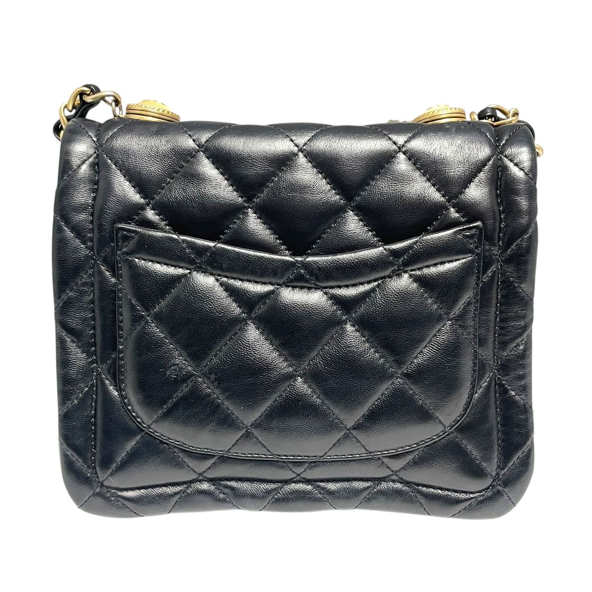 中古】 CHANEL シャネル マトラッセ チェーンショルダー ラムスキン