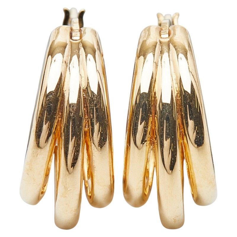 フープピアス K18YG イエローゴールド レディース【1-0249129】 - メルカリ