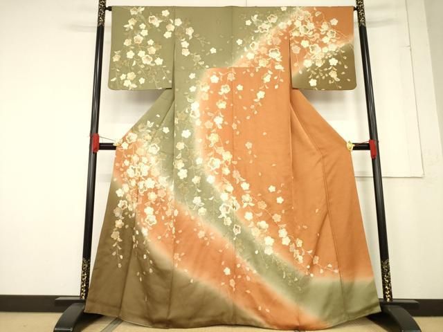 振袖 豪華 桐屋 翠山工房 金通し 金彩 辻が花 身丈164cm 撥水加工