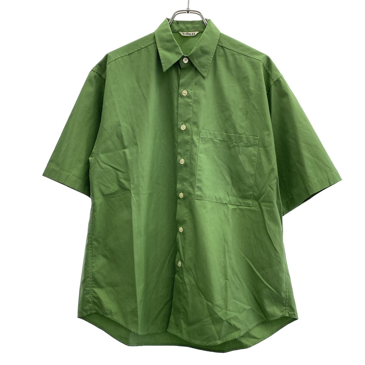 AURALEE オーラリー 23SS WASHED FINX TWILL BIG HALF SLEEVED SHIRT