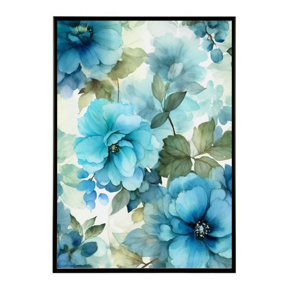 【A4サイズ（約21x30cm）】【lm-poster-840】【フレーム付き】花柄 ポスター 北欧 インテリア フラワーアート 壁掛け おしゃれ アートプリント モダン 雑貨 リビング 玄関 寝室 カフェ風 インテリア おしゃれ フォト  特大 大きい