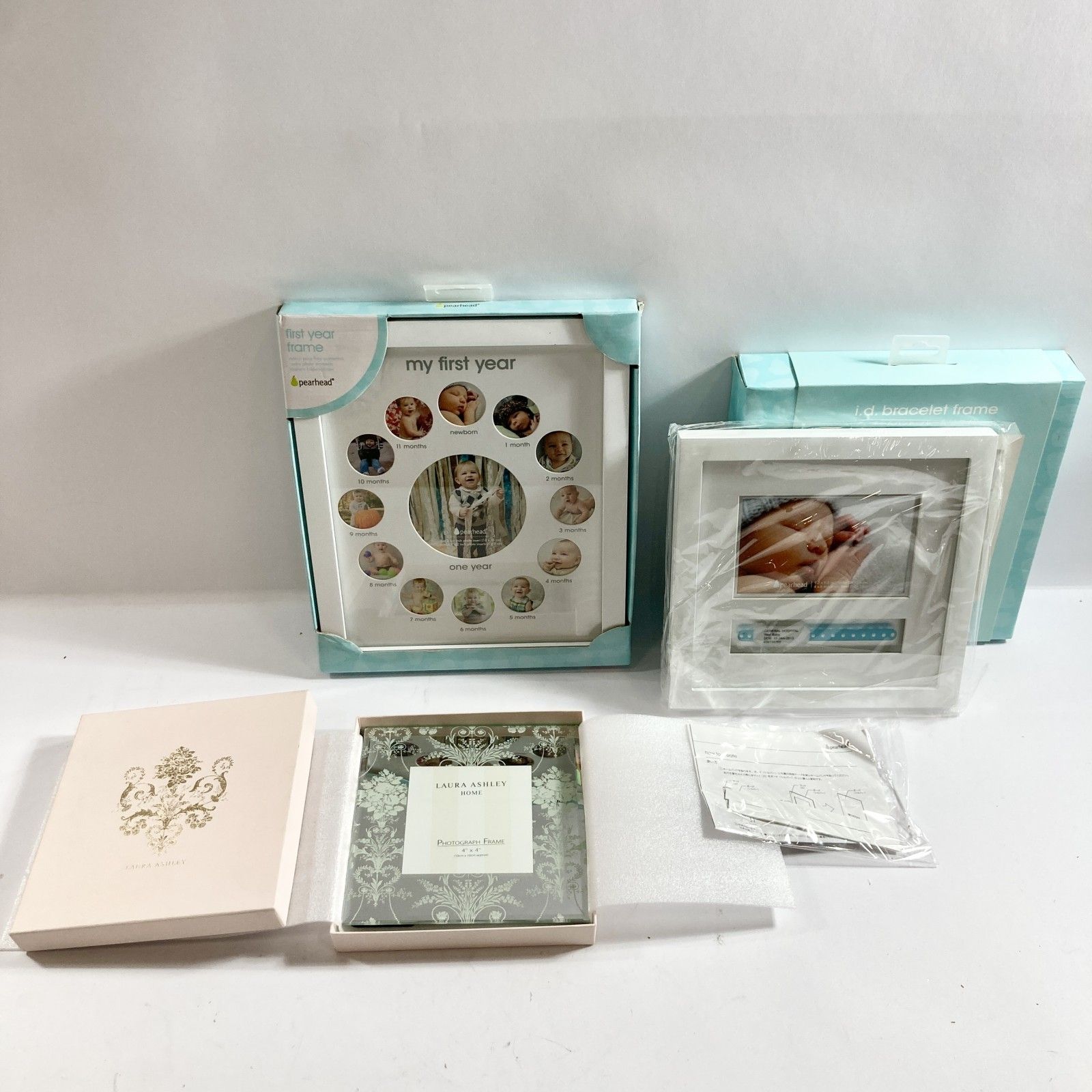 ⑤ LAURA ASHLEY フォトフレーム 未使用 箱あり ☆ フォトフレーム 3点 まとめ商品 LAURA ASHLEY ペアヘッド