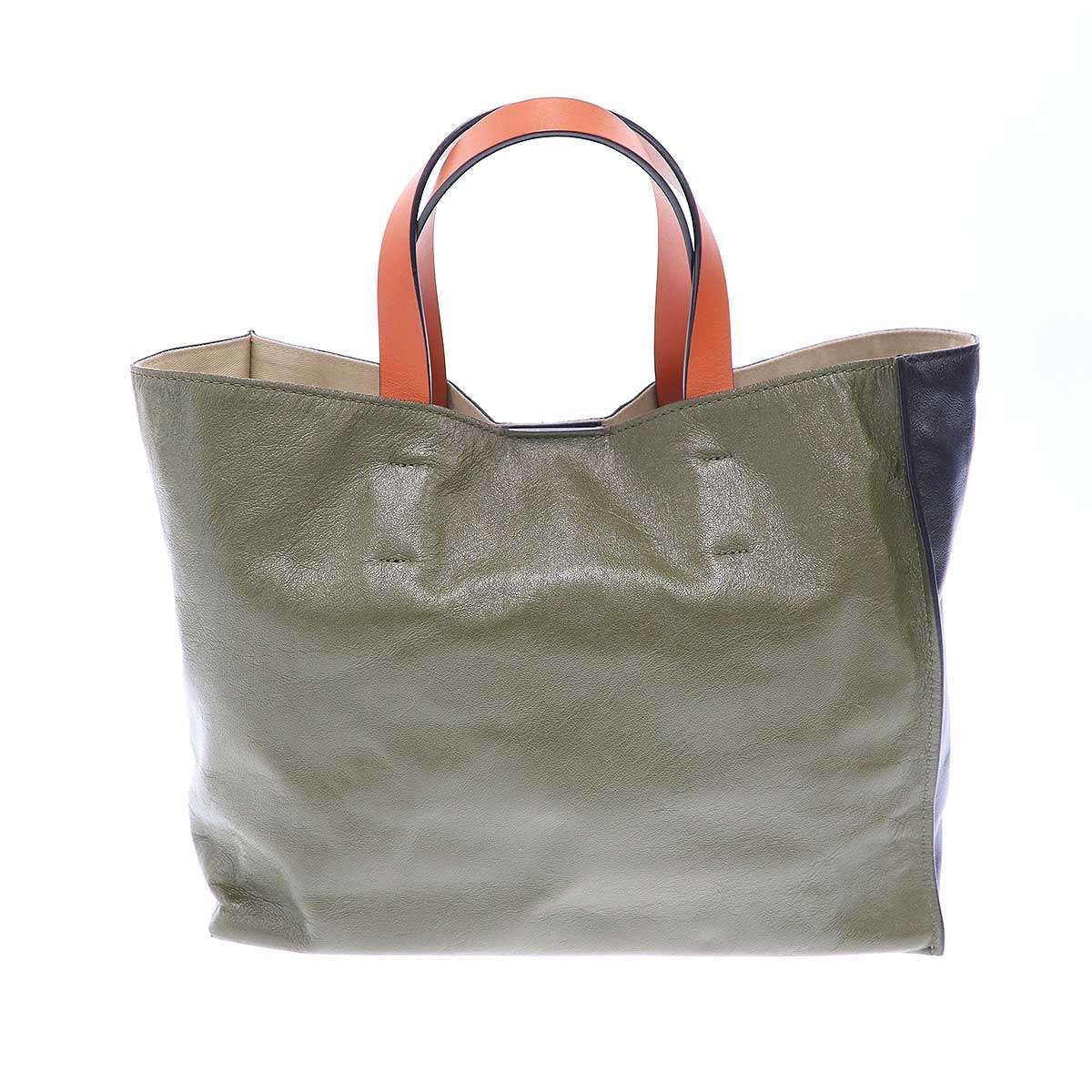 MARNI マルニ MUSEO SOFT スモールショルダーバッグ  ブラック×グリーン MARNI（マルニ） MARNI SBMQ0064Q0 P4831 ショルダーバッグ レディース