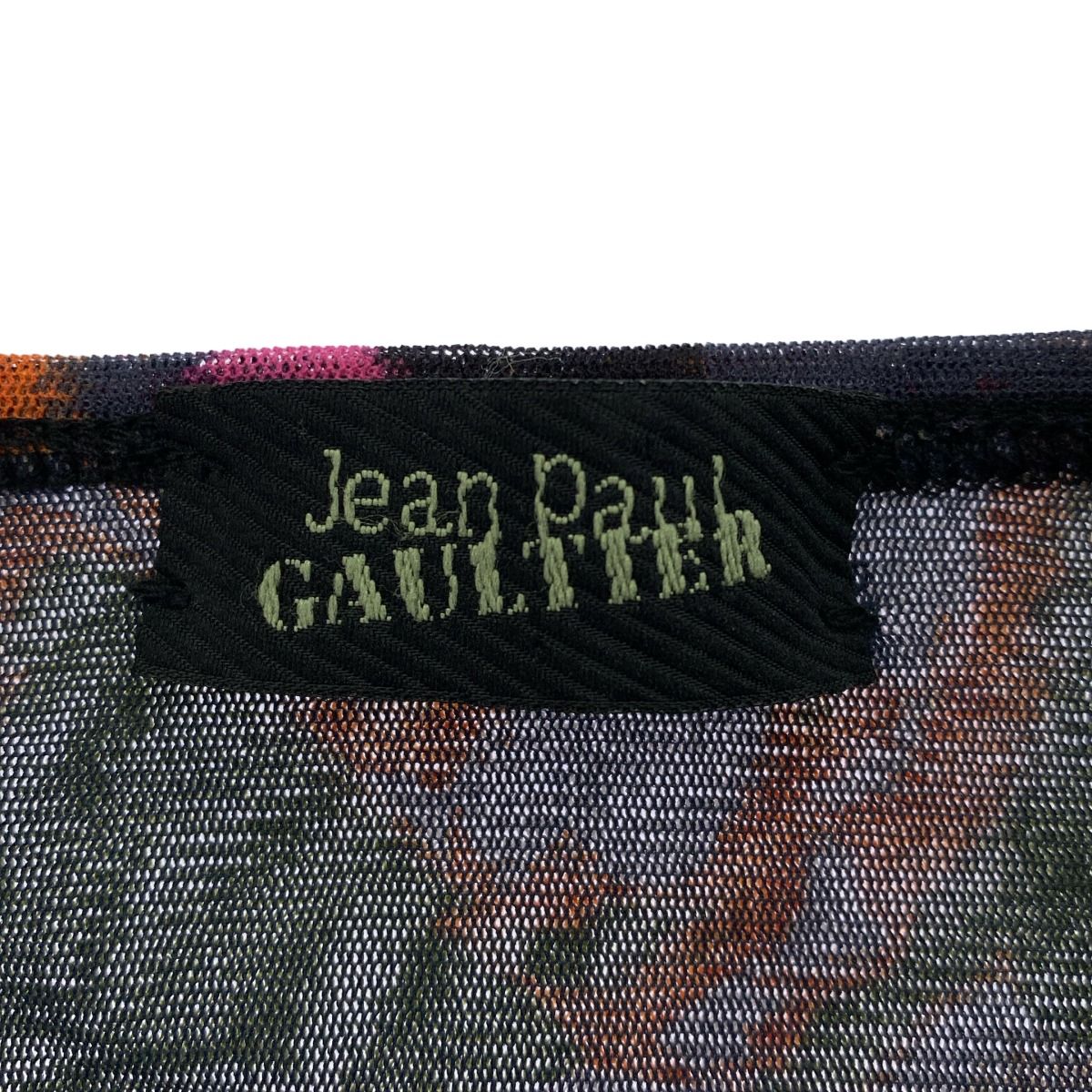 Jean Paul GAULTIER ジャンポールゴルチェ パワーネットレターグラフィックトップス  ミックスカラー Jean Paul GAULTIER ジャンポールゴルチェ パワーネット アート