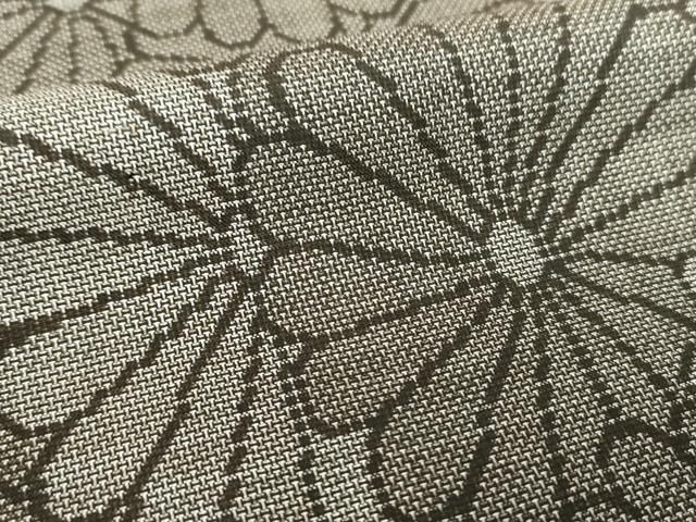 平和屋着物○本場大島紬 9マルキ 菊尽くし 正絹 逸品 未使用