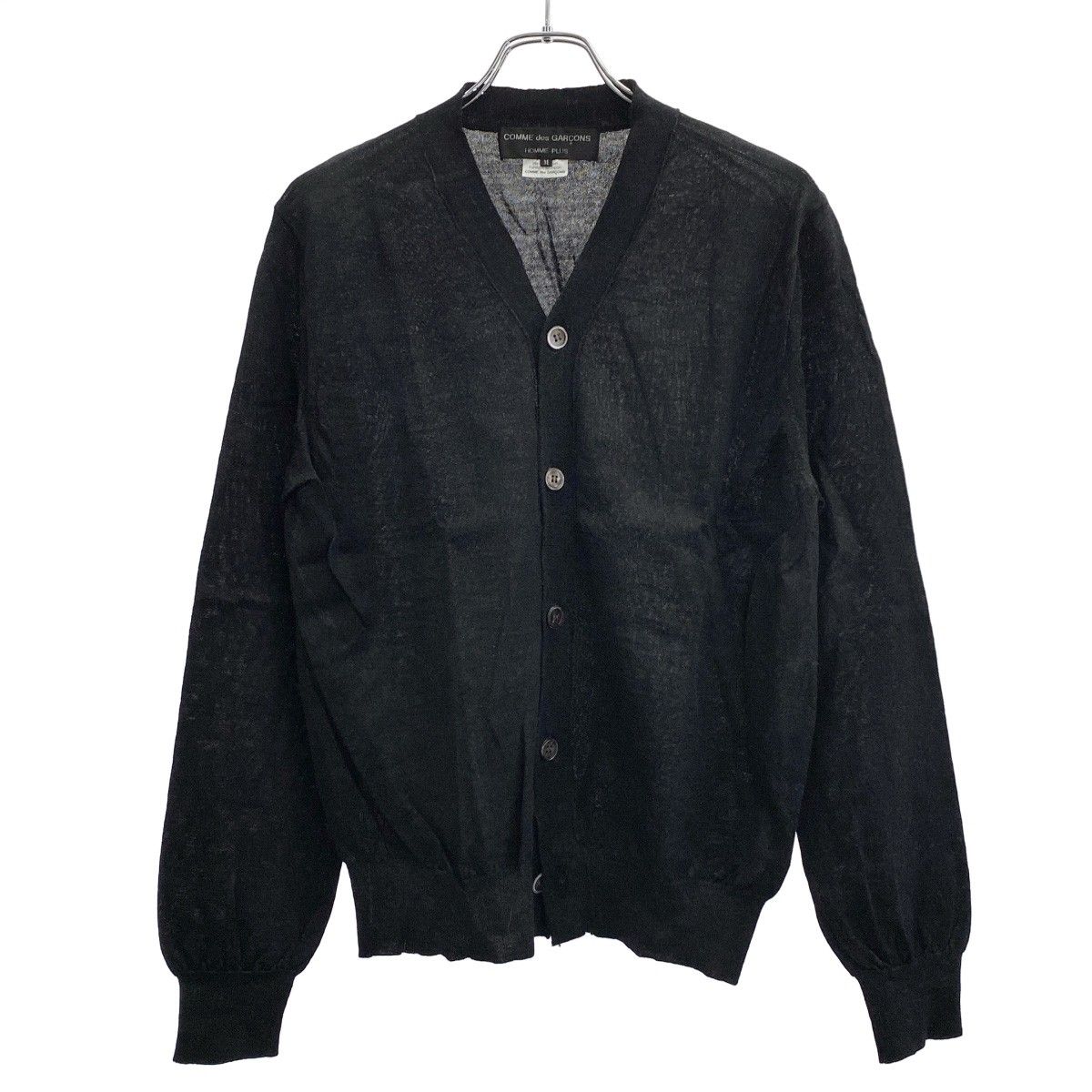 【最終価格】コムデギャルソンオムプリュス　ブラック　ニット　カーディガン COMME des GARCONS HOMME PLUS(コムデギャルソンオムプリュス) 21AW