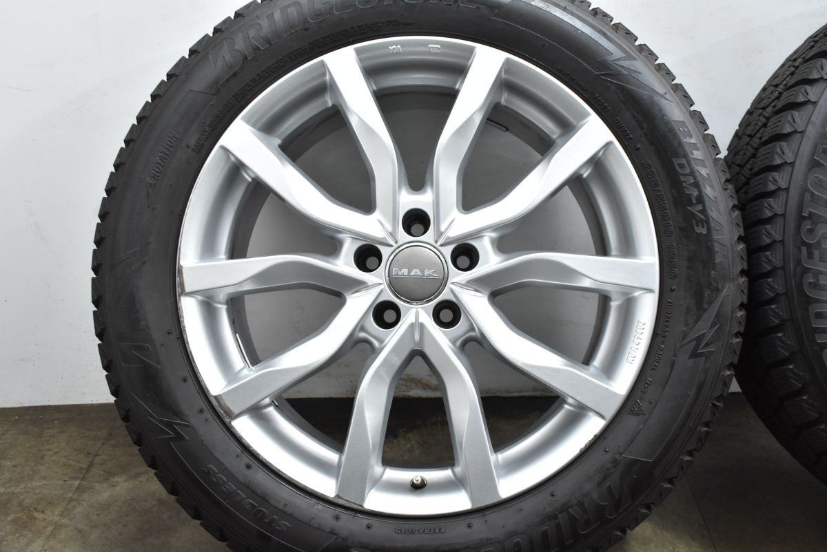 バリ溝】MAK 19in 8J +28 PCD112 ブリヂストン ブリザック DM-V3 235
