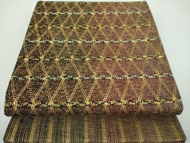 平和屋着物○ひなや工房 くむ・あむ・おる 伊豆蔵明彦 組織 太鼓柄袋帯