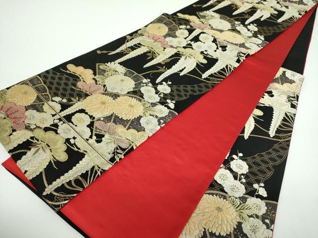 平和屋着物○現代アンティーク 貝島はるみ 綺麗伝説 六通柄袋帯 唐織