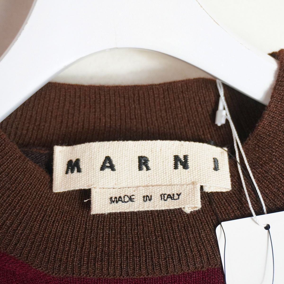 美品 国内正規 24AW MARNI マルニ ハイゲージ カラーブロッキング 