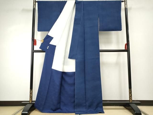 平和屋着物○藍造り国選定無形文化財 藍師・佐藤昭人 中西秀典 色無地