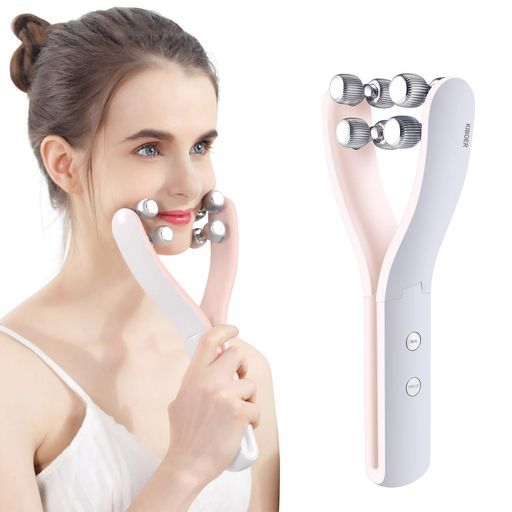 Kiboer美顔ローラー小顔ローラーY字型左右対称リフトケアEMS美顔器微