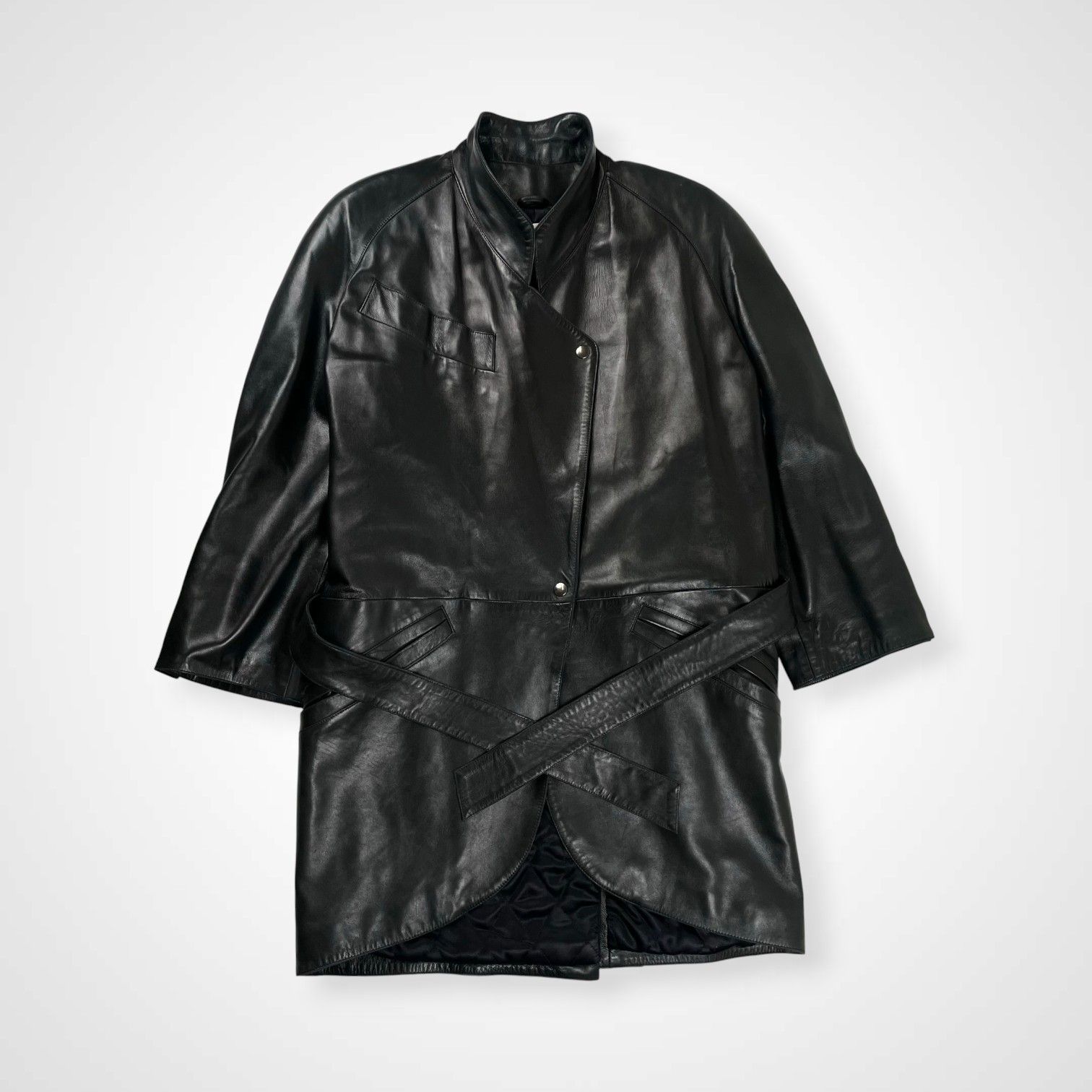 CLAUDE MONTANA クロードモンタナ / アーカイブレザーコート ブラック